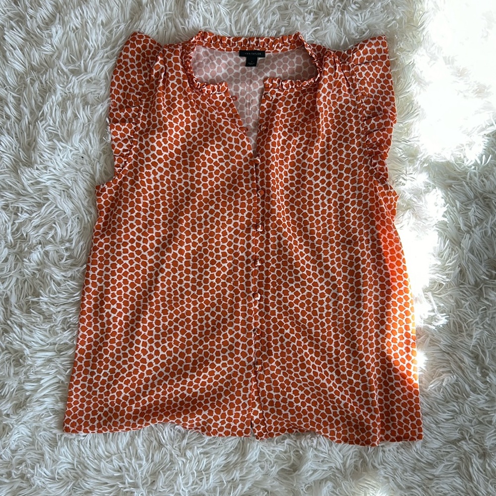 Ann Taylor giraffe print blouse